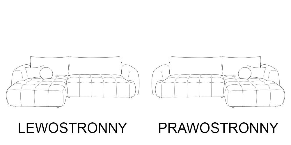 Wymiary narożnika rozkładanego