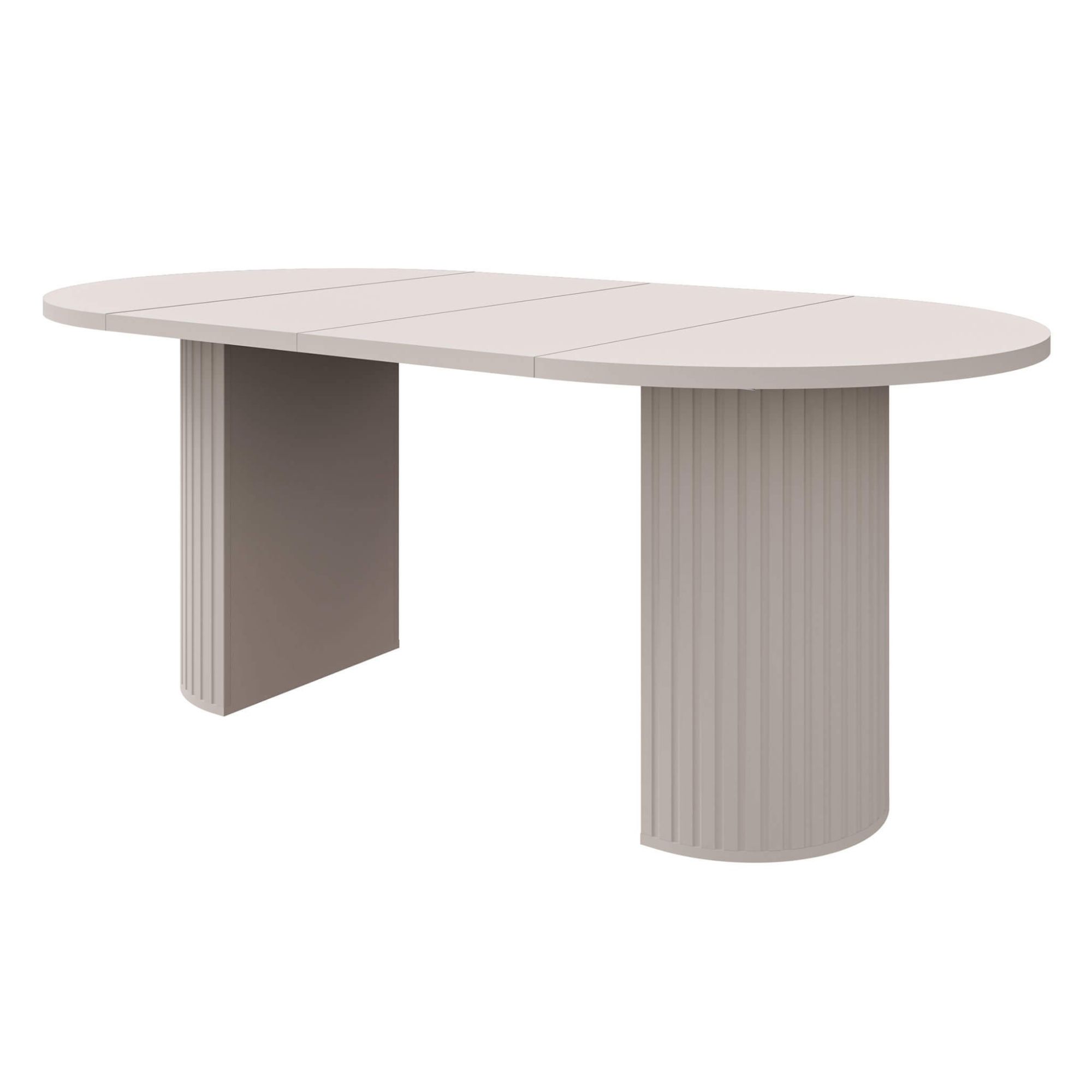 Stół rozkładany OVALIO | 100/188 cm | Beż piaskowy