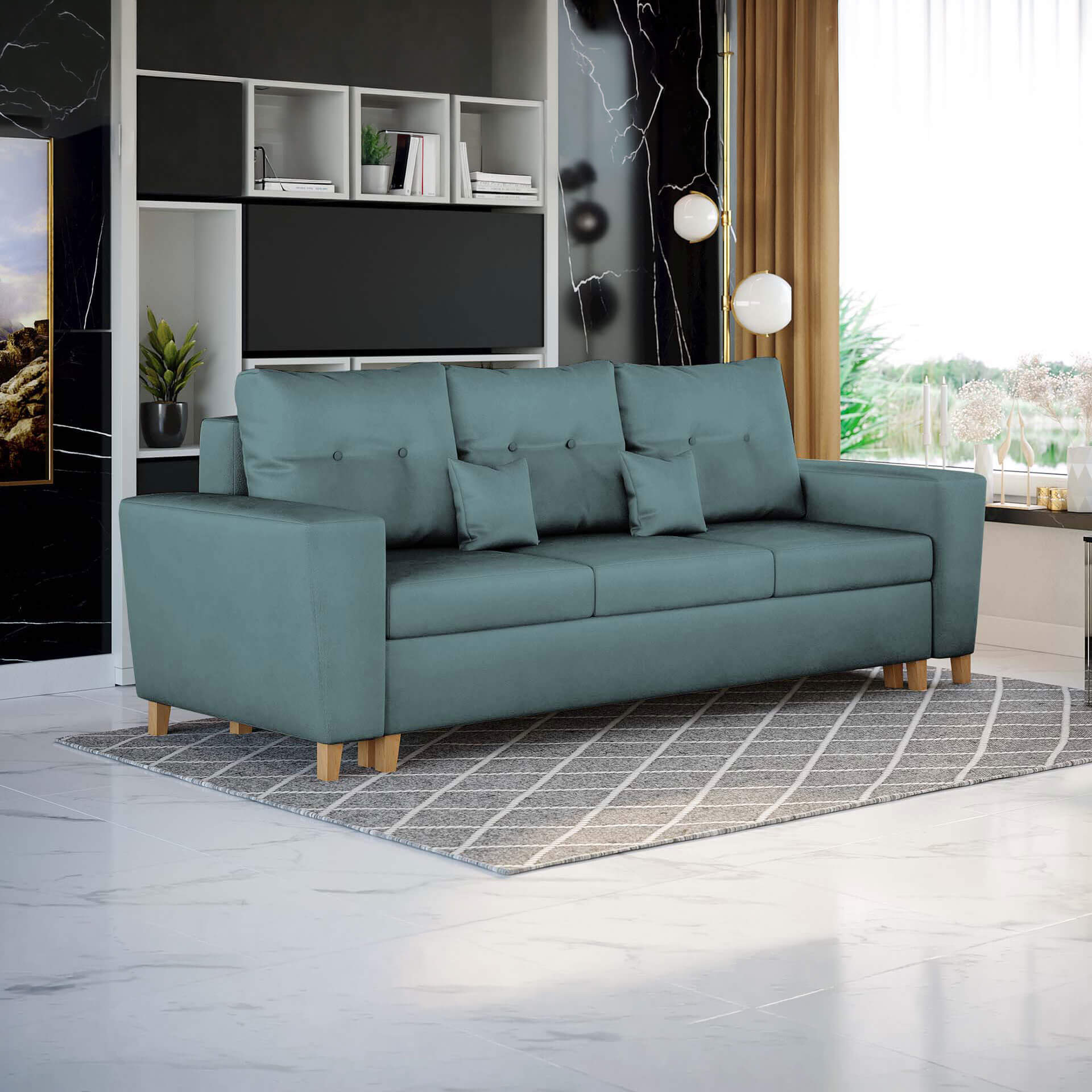 NOWOCZESNA SOFA DO SALONU Z POJEMNIKIEM - ELIO | Kolor do wyboru