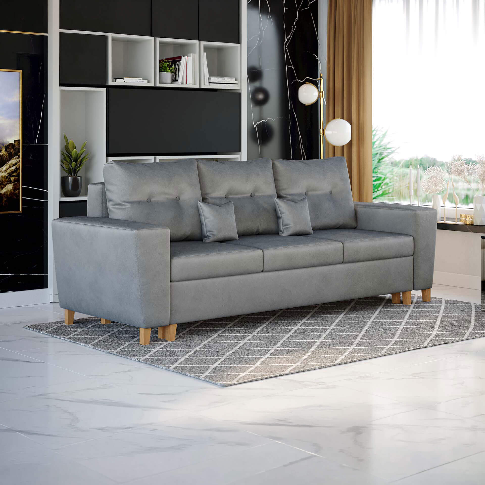 NOWOCZESNA SOFA DO SALONU Z POJEMNIKIEM - ELIO | Kolor do wyboru