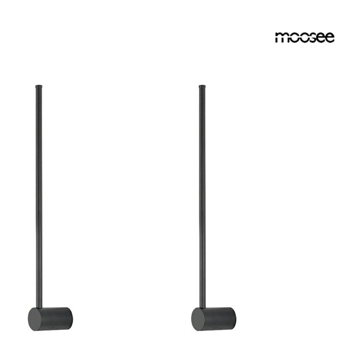 MOOSEE zestaw 2 lamp ściennych OMBRE 60 czarny
