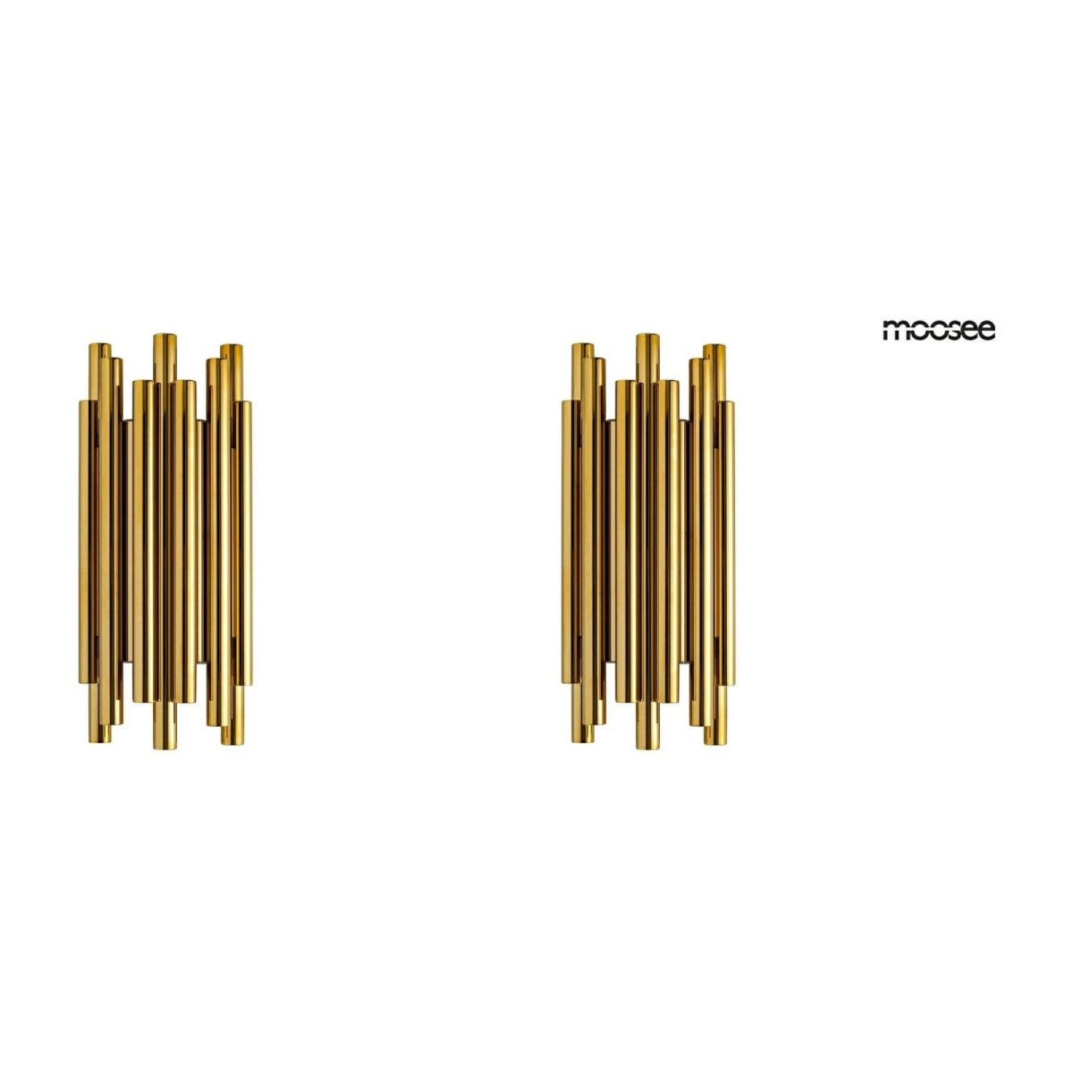 MOOSEE zestaw 2 lamp ściennych ORGANO złoty