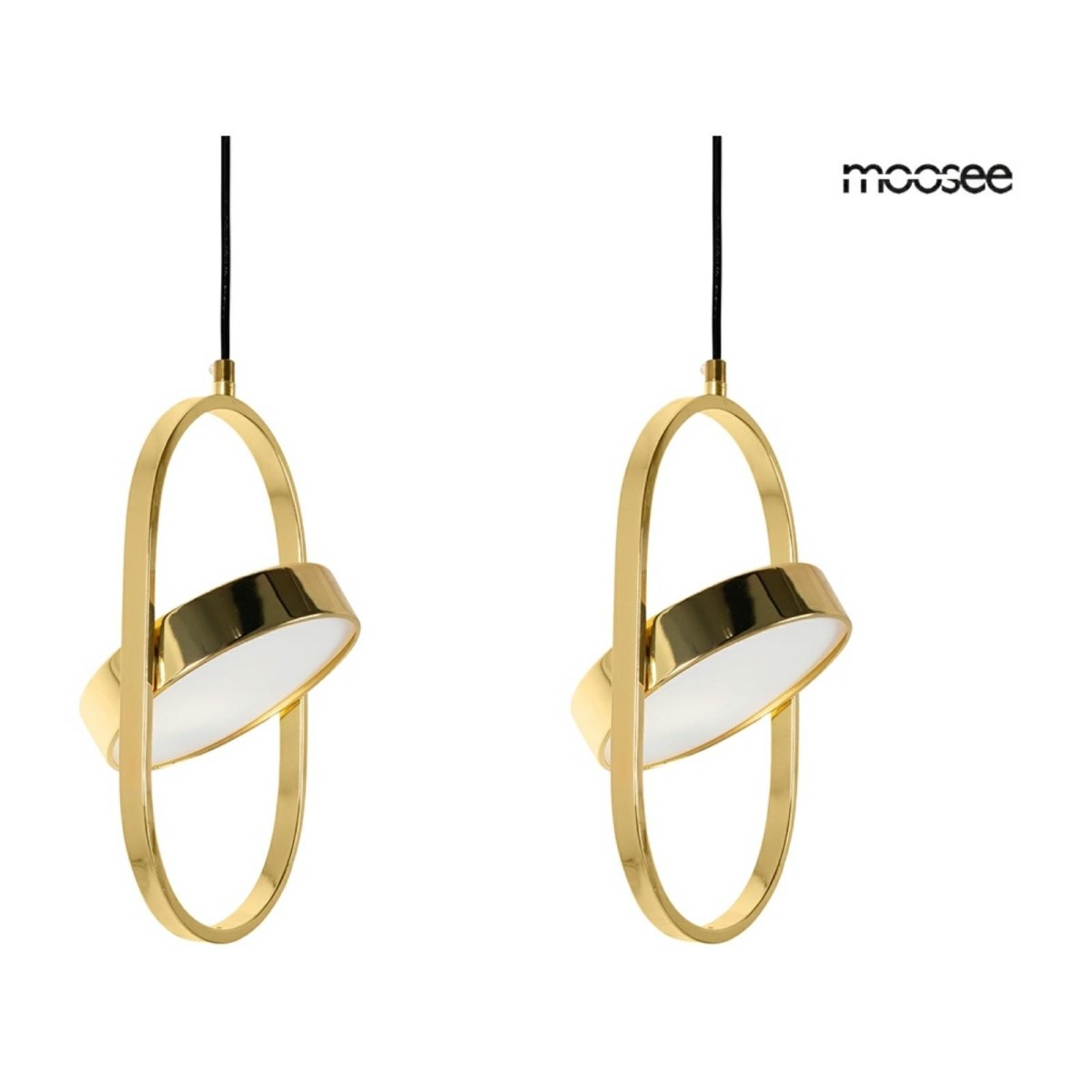 MOOSEE zestaw 2 lamp wiszących SPINNER 19 złoty