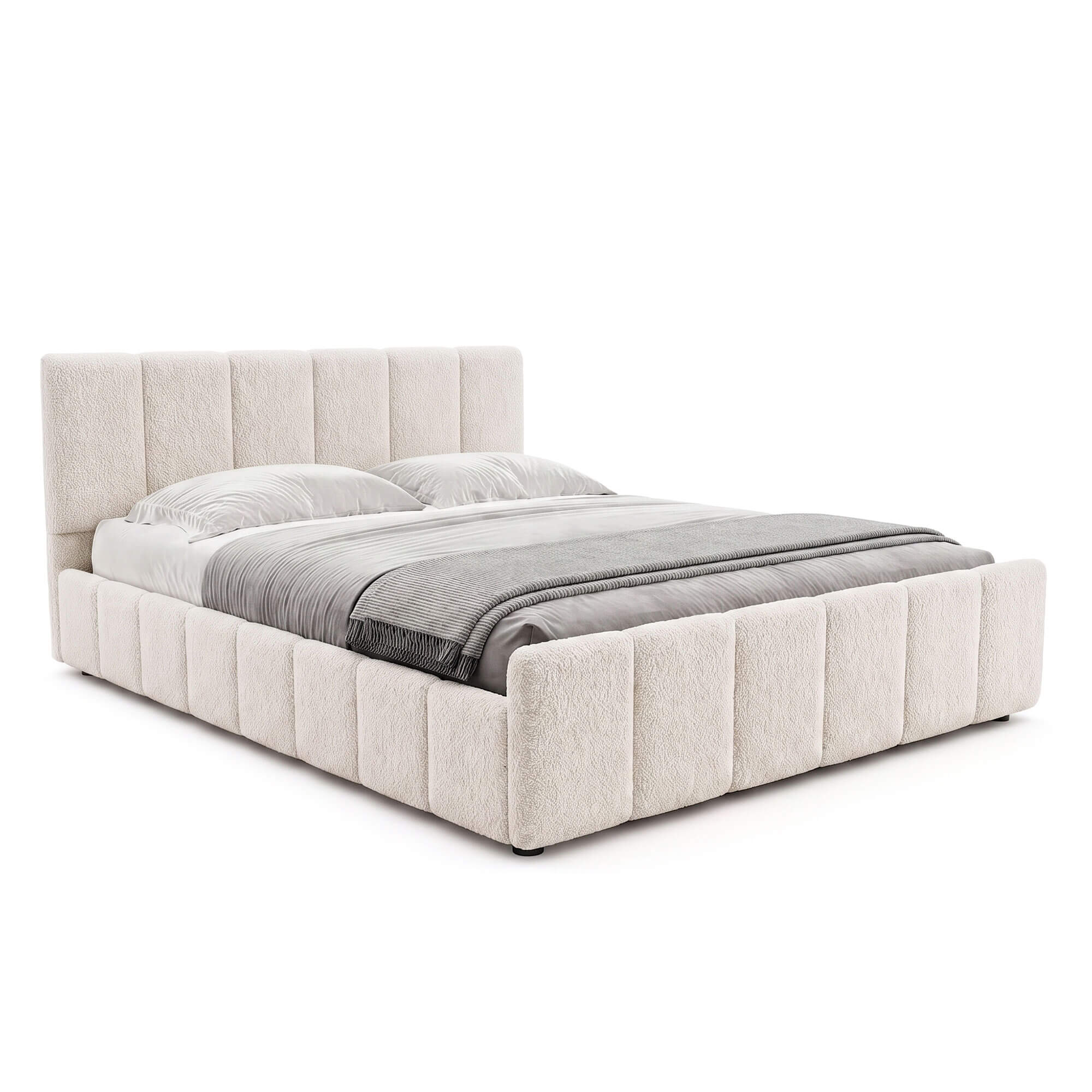 Łóżko tapicerowane z pojemnikiem SFG0166P | 140x200 | Boucle | Quelle 1 | SZYBKA WYSYŁKA
