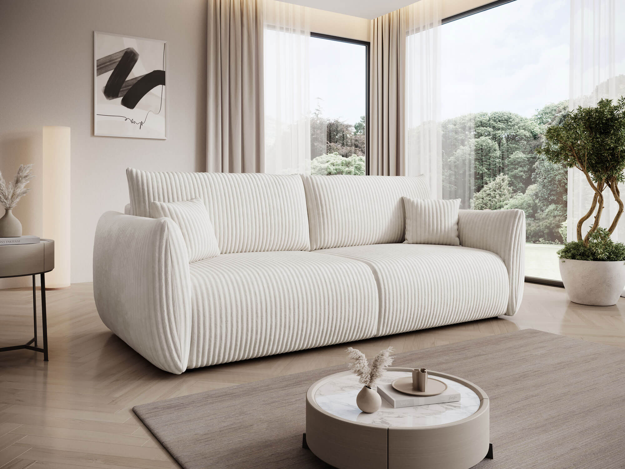 Rozkładana sofa do salonu ALLORA z funkcją spania