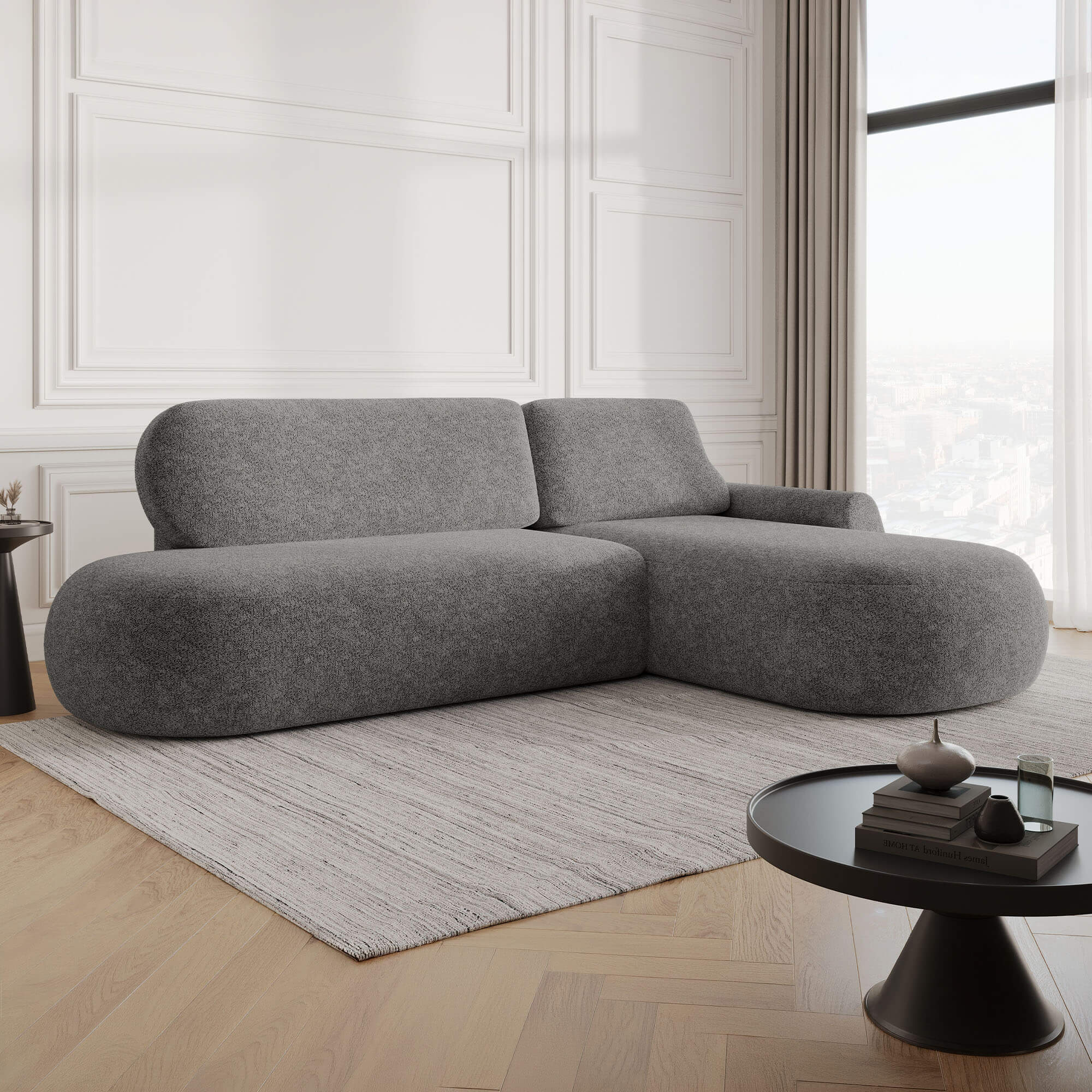 Designerski narożnik rozkładany FUMO w stylu cloud