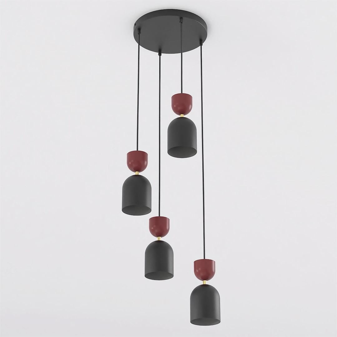 GAUDI 4PREM BLACK BURGUNDY