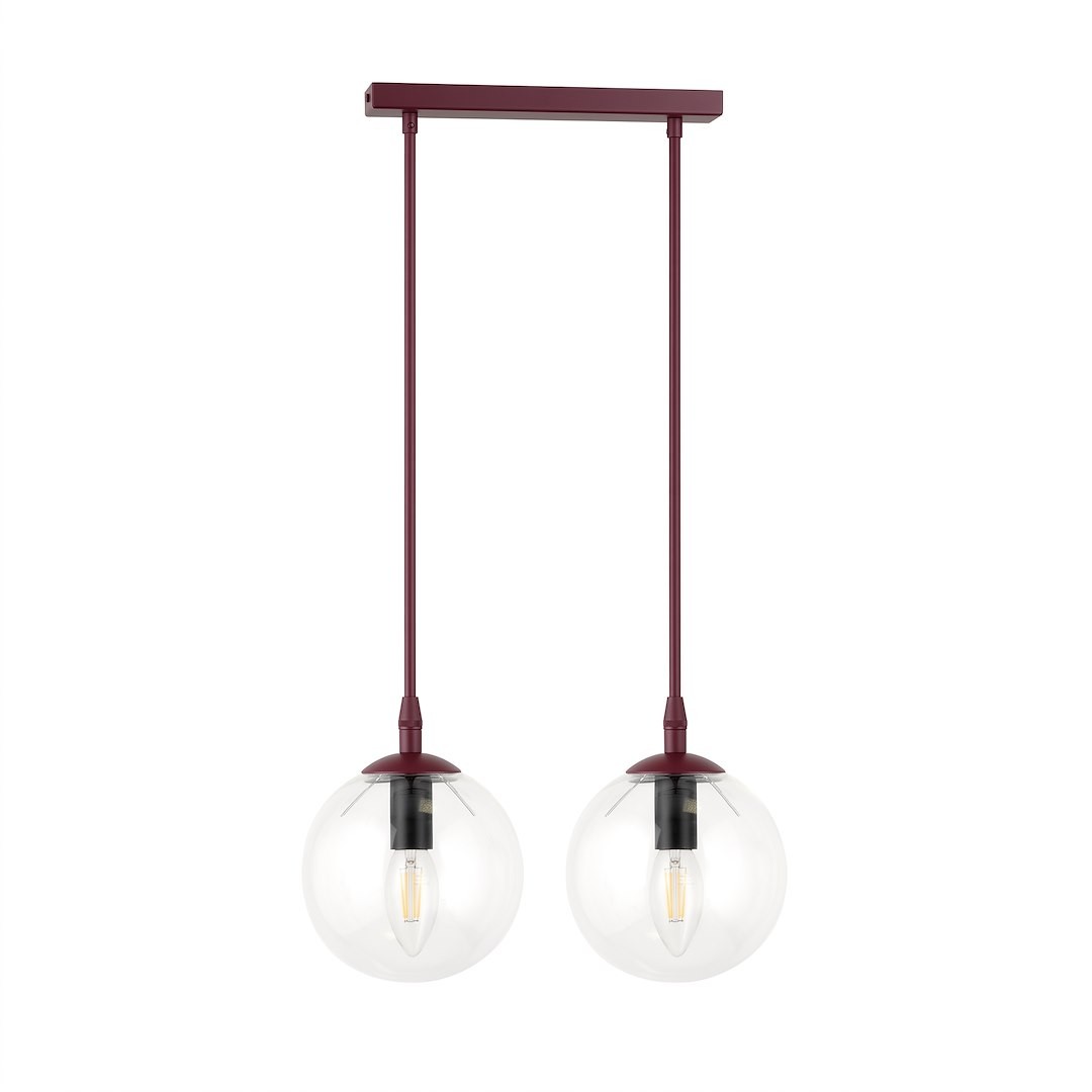 COSMO 2 BURGUNDY TRANSPARENT