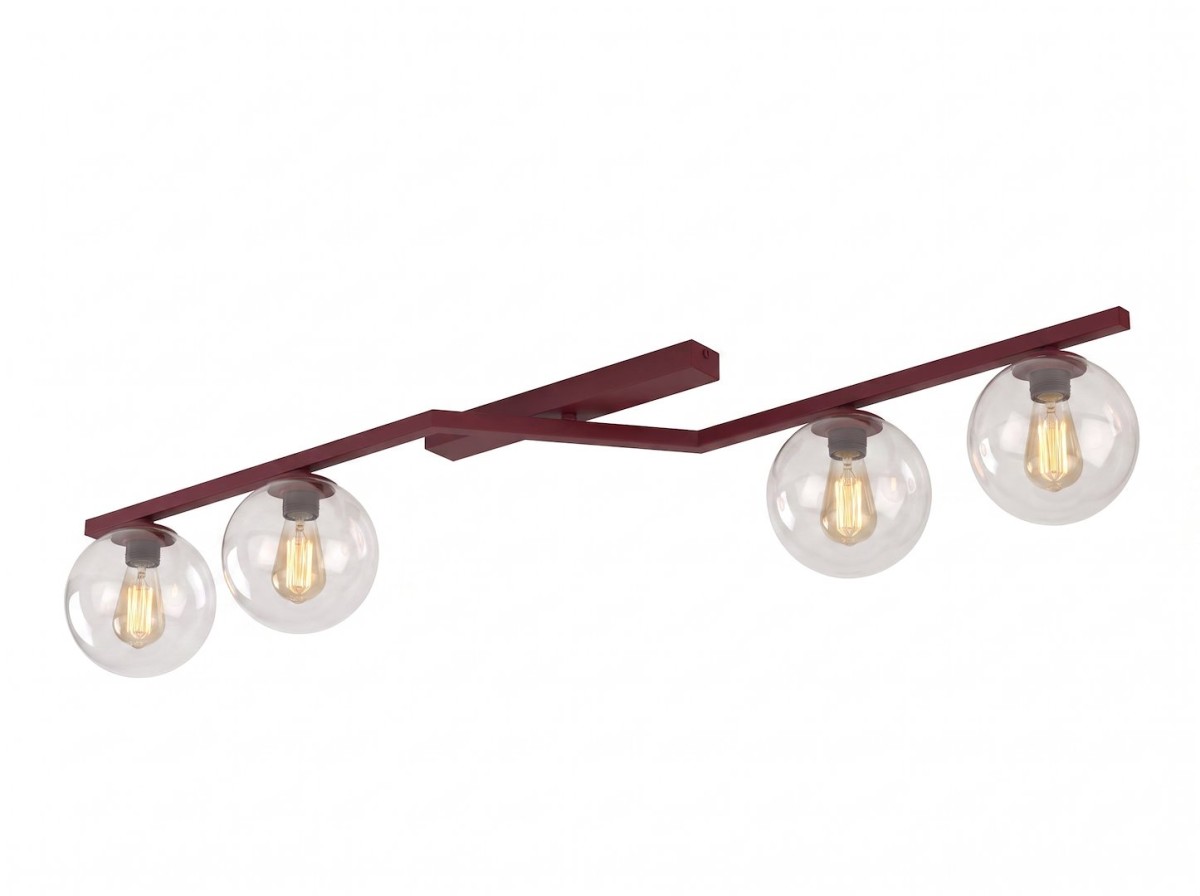 NATON 4 BURGUNDY TRANSPARENT