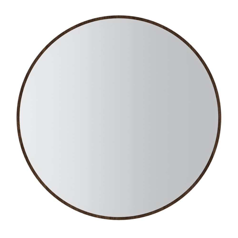 Lustro okrągłe OVALIO 100cm | Typ 701 | Ramka Dąb Dunin