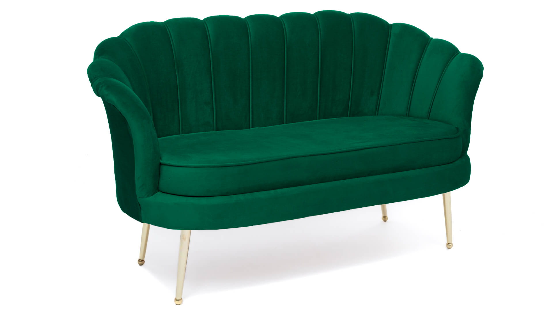 Sofa muszelka zielona #56 ELIF | OUTLET