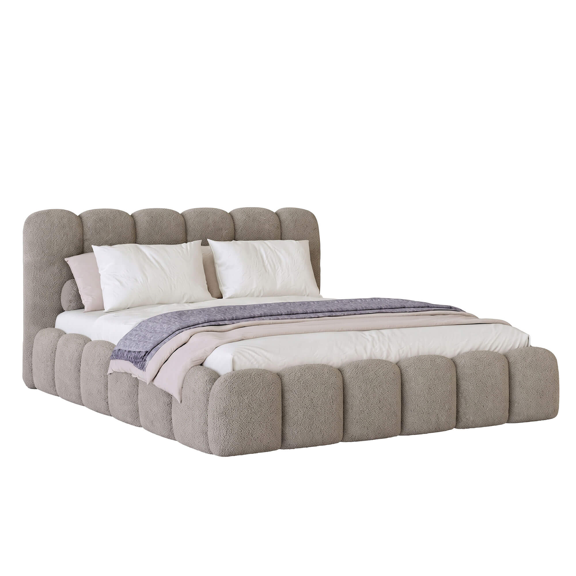 Łóżko tapicerowane z pojemnikiem SFG0200P | 180x200 | Boucle | Quelle 5 | SZYBKA WYSYŁKA