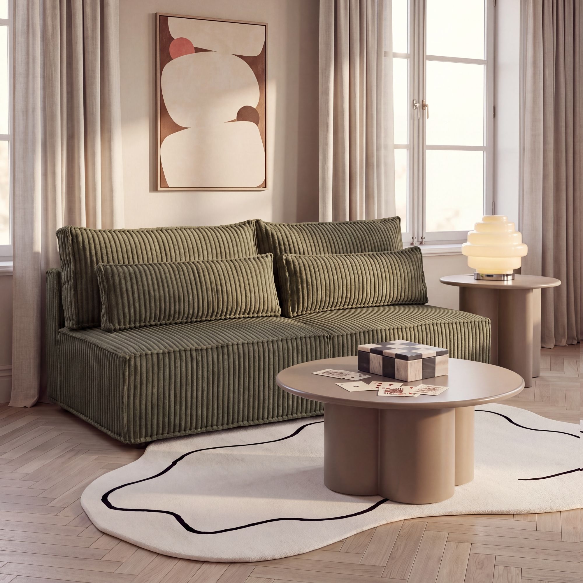 Stylowa sofa z funkcją spania BAMBI