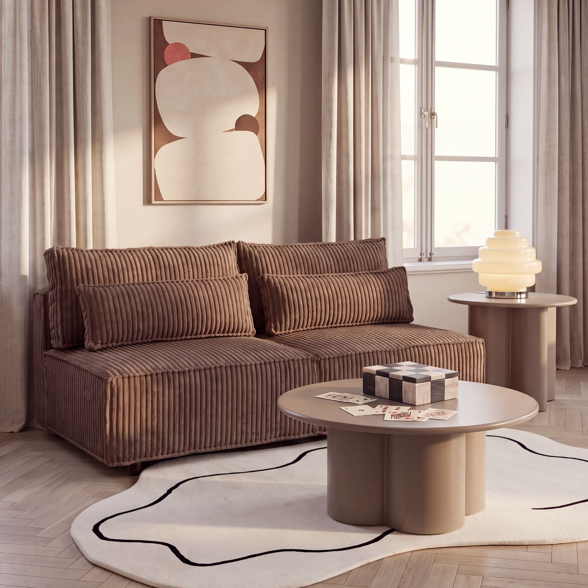 Stylowa sofa z funkcją spania BAMBI