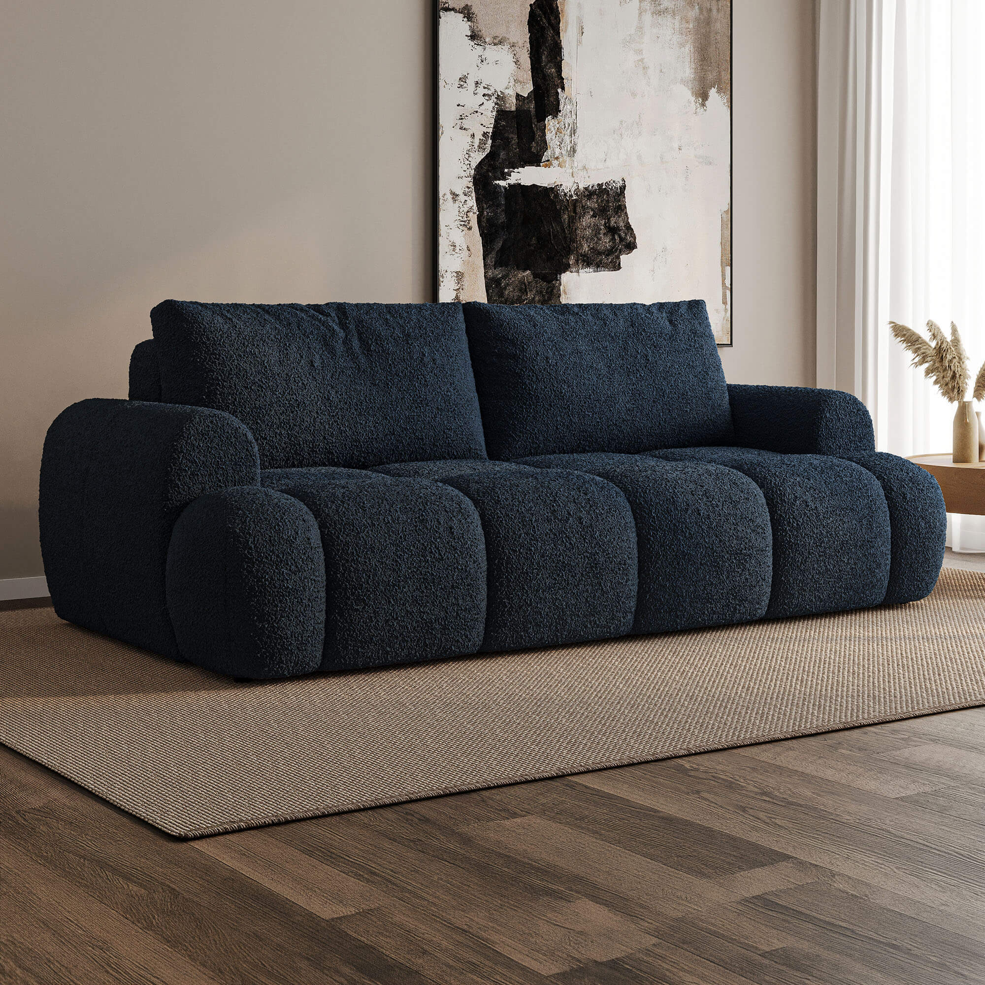 Zdjęcie produktu Sofa tapicerowana z funkcją spania LEO | Kolor do wyboru