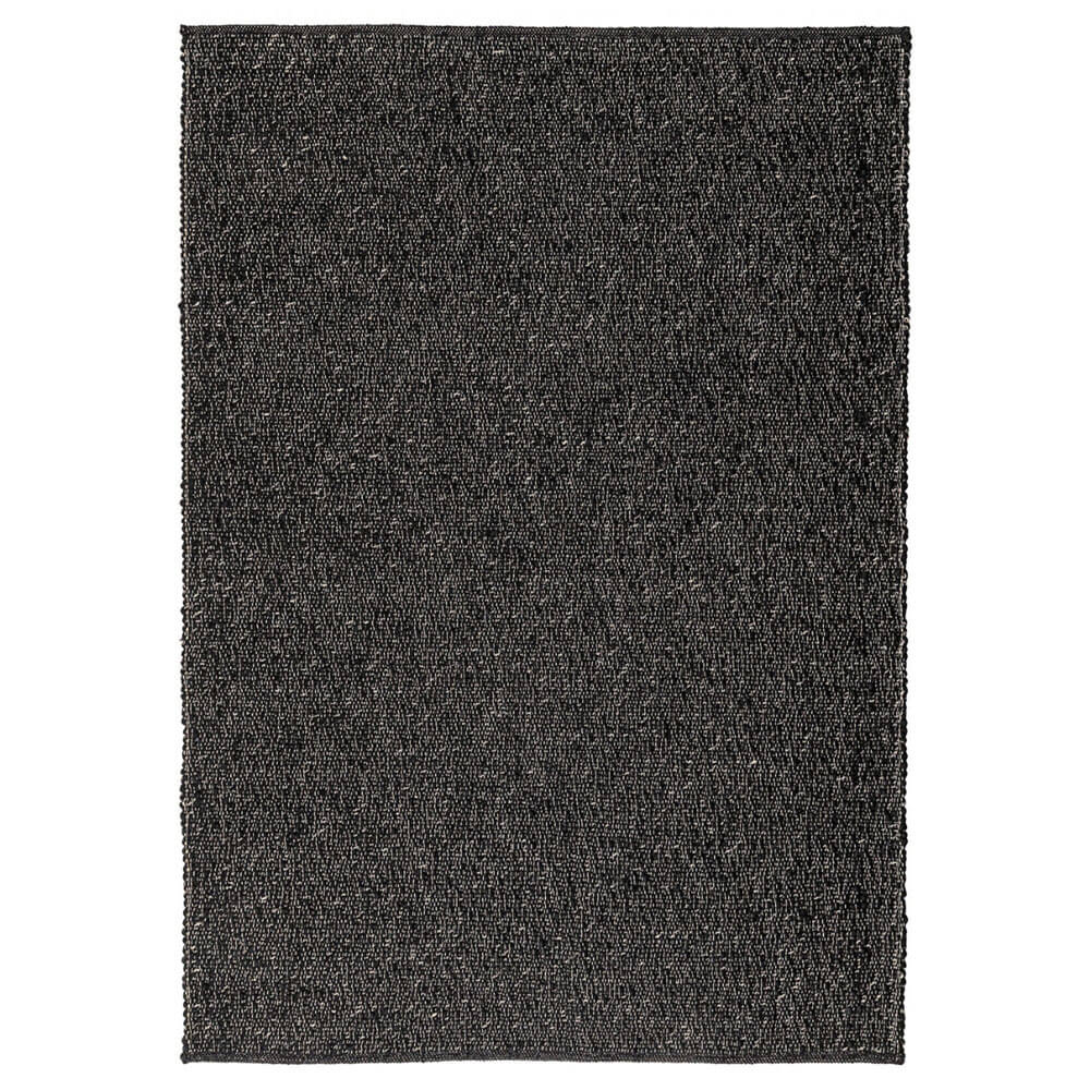 Dywan wełniany STONES | Czarny | Ręcznie tkany