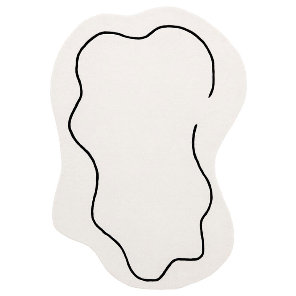 Dywan wełniany LOOP IVORY | Kremowy | Ręcznie tkany
