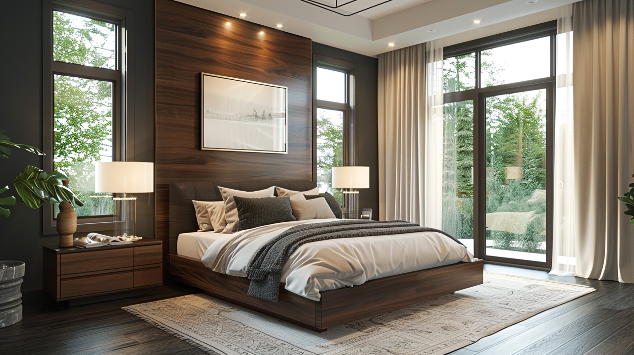 Jakie kolory ścian pasują do ciemnych mebli w sypialni?