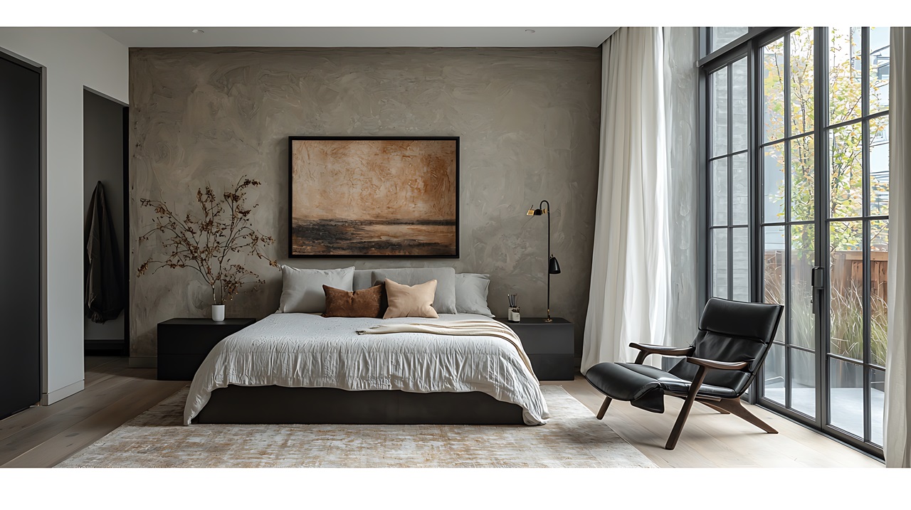 Czerń i drewno w sypialni – jak połączyć te materiały?