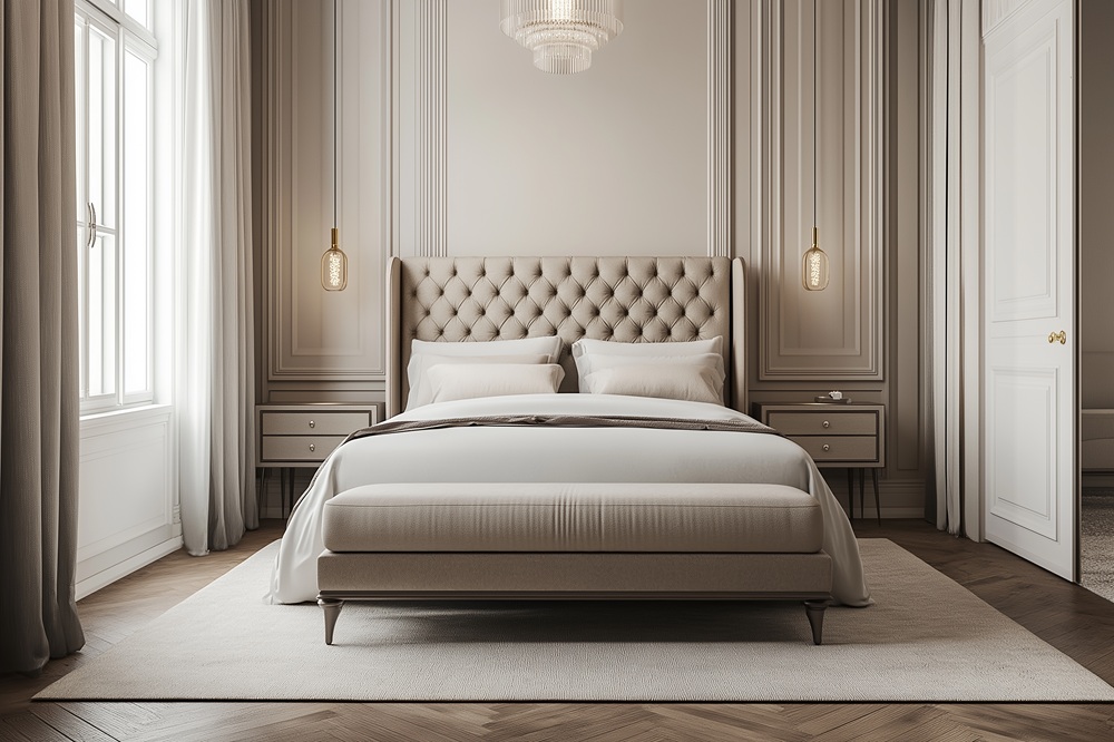 Sypialnia hotelowa w domu: jakie meble budują efekt premium